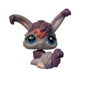 LPS #675 Purple Bunny 2007 Hasbro Blue Eyes Rabbit G2